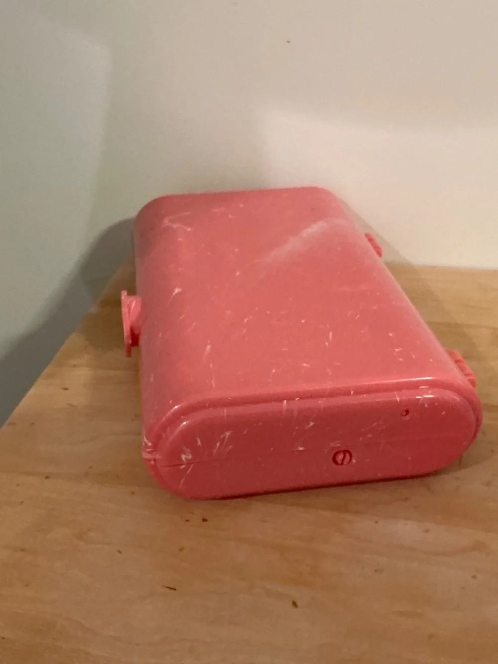 Kids Portable Two layer makeup/Jewelry Case Pink Plastic jewelry